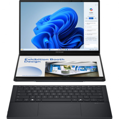 Ноутбук ASUS Zenbook Duo UX8406CA-PZ043W 14" 3K OLED, Intel Ultra 9 285H, 32GB, F1TB, UMA, Win11, Сірий-12-зображення