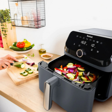 Мультипіч Tefal Easy Fry Mega, 1700Вт, чаша-7.5л, сенсорне керув., 8 програм, пластик, темно-сірий-12-зображення