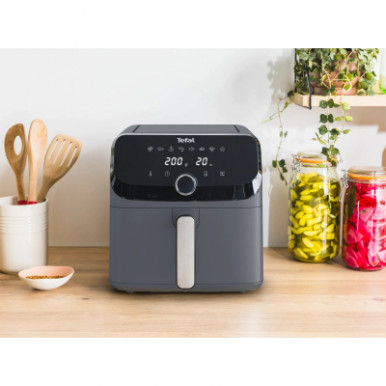 Мультипіч Tefal Easy Fry Mega, 1700Вт, чаша-7.5л, сенсорне керув., 8 програм, пластик, темно-сірий-15-зображення
