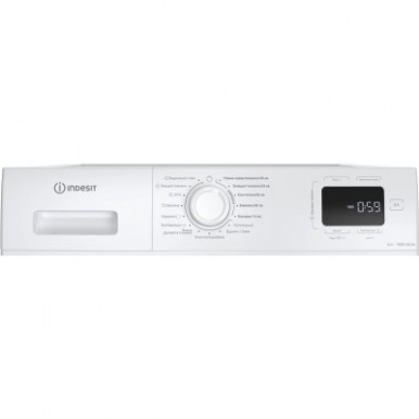 Стиральная машина Indesit фронтальная, 6кг, 1000, A+++, 44.6см, дисплей, пар, инвертор, белый-14-изображение