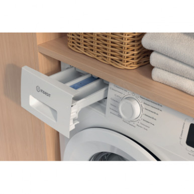 Стиральная машина Indesit фронтальная, 6кг, 1000, A+++, 44.6см, дисплей, пар, инвертор, белый-16-изображение