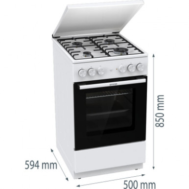 Плита Gorenje GK5A22WH-14-изображение
