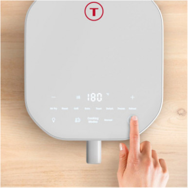Мультипіч Tefal Easy Fry Infrared, 1500Вт, чаша-7л, сенсорне керув., 8 програм, з віконцем, пластик, світло-сірий-8-зображення