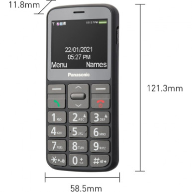Мобільний телефон Panasonic KX-TU160 Black (KX-TU160EXB)-13-зображення