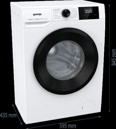 Пральна машина автоматична Gorenje W3NGPI62SBS/UA-22-зображення