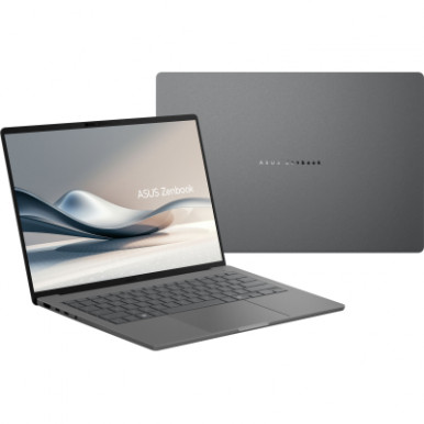 Ноутбук ASUS Zenbook A14 UX3407QA-QD306W 14" WUXGA OLED, Snapdragon X X1 26 100, 32GB, F1TB, UMA, Win11, Сірий-15-зображення