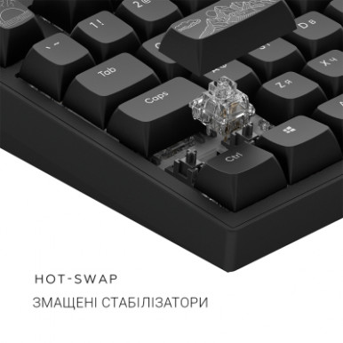 Клавіатура Dark Project ALU81 Terra Nostra PBT RGB Mech G3MS Moonstone Black (DPKB_NOSTRA_81_ANSI_BLACK_UA)-20-зображення