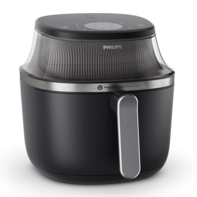 Мультипіч Philips Ovi XL Series 3000, 2000Вт, чаша-7.2л, сенсорне управл., 16 авто. програм, з віконцем, пластик, чорний-8-зображення