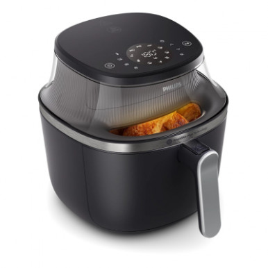 Мультипіч Philips Ovi XL Series 3000, 2000Вт, чаша-7.2л, сенсорне управл., 16 авто. програм, з віконцем, пластик, чорний-9-зображення