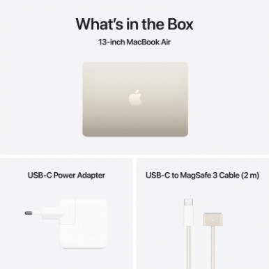 Ноутбук Apple MacBook Air 13 M4 A3240 Starlight (MW103UA/A)-19-зображення