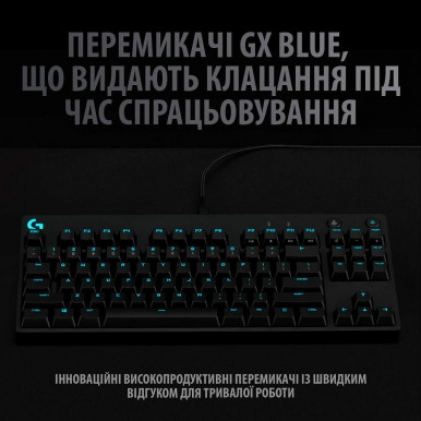 Клавіатура Logitech G PRO Mechanical Gaming USB Black (920-009392)-14-зображення