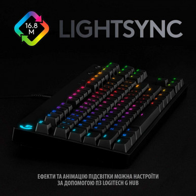 Клавіатура Logitech G PRO Mechanical Gaming USB Black (920-009392)-15-зображення