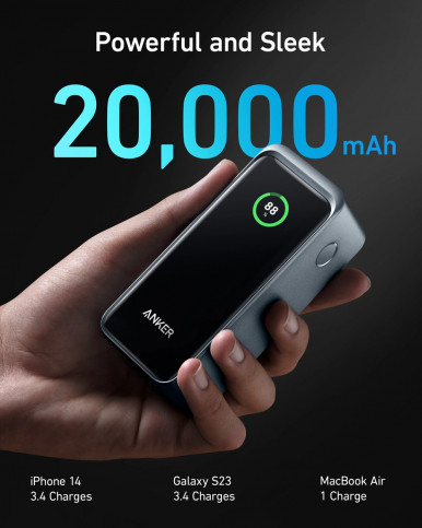 Портативний зарядний пристрій Anker Prime - 20000 mAh 200W PD Black-10-зображення