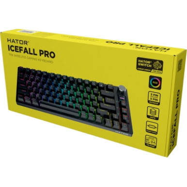 Клавіатура Hator Icefall Pro Wireless/Bluetooth/USB Black (HTK450UA)-13-зображення