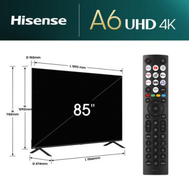 LED-телевизор Hisense 85A6N-14-изображение