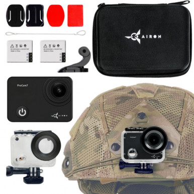 Екшн-камера AIRON ProCam 7 Black: Набір екшн камери для тактичних шоломів-17-зображення
