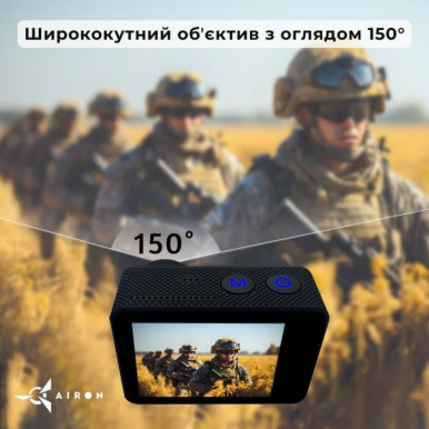 Екшн-камера AIRON ProCam 7 Black: Набір екшн камери для тактичних шоломів-16-зображення