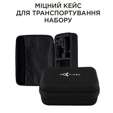 Екшн-камера AIRON ProCam 7 Black: Набір для блогера 12 в 1 з аксесуарами-15-зображення