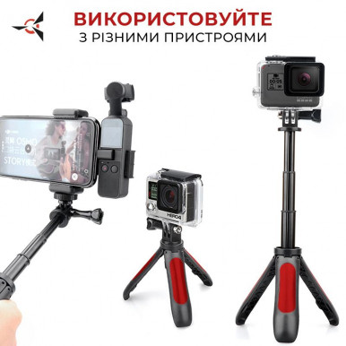 Екшн-камера AIRON ProCam 7 Black: Набір для блогера 12 в 1 з аксесуарами-17-зображення