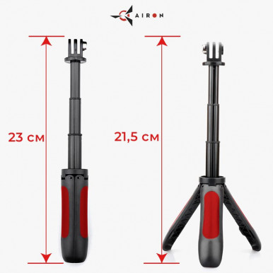 Екшн-камера AIRON ProCam 7 Black: Набір для блогера 12 в 1 з аксесуарами-22-зображення