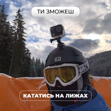 Екшн-камера AIRON ProCam 7 Black: Набір для блогера 30 в 1 з аксесуарами-20-зображення