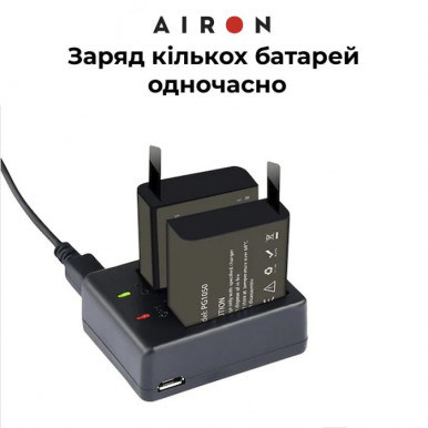 Екшн-камера AIRON ProCam 7 Black: Набір тактичний з аксесуарами-15-зображення