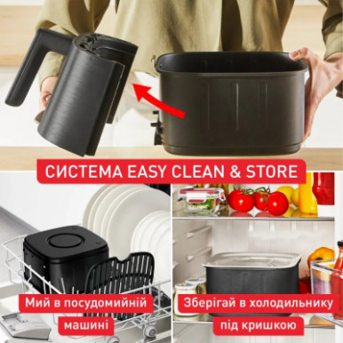 Мультипіч Tefal Easy Fry Silence, 1670Вт, чаша-5л, сенсорне керув., 10 програм, пластик, чорний-20-зображення