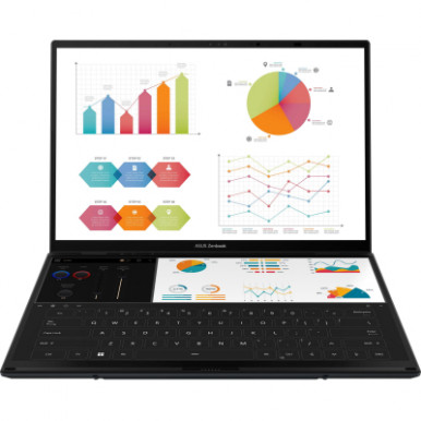 Ноутбук ASUS Zenbook DUO UX8406CA-QL214X 14" FHD OLED, Intel Ultra 7 255H, 32GB, F2TB, UMA, Win11P, Сірий-36-зображення