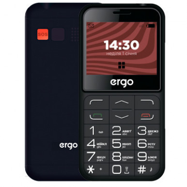 Мобільний телефон Ergo R231 Black-7-зображення