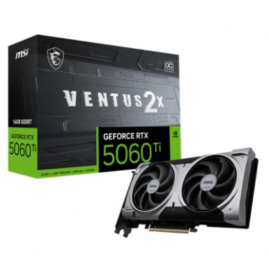 Видеокарта MSI GeForce RTX5060Ti 16Gb VENTUS 2X OC PLUS (RTX 5060 Ti 16G VENTUS 2X OC PLUS)-9-изображение