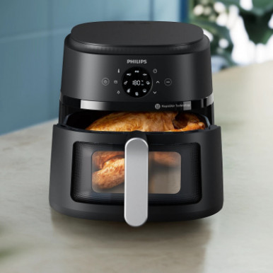 Мультипіч Philips Ovi Series 2000 1700Вт, чаша-6.2л, сенсорне управл., 13 авто. програм, пластик, чорний-11-зображення
