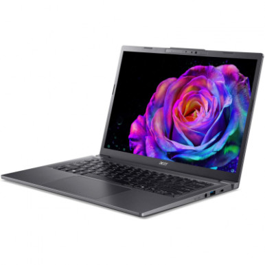 Ноутбук Acer Aspire 14 A14-52M 14" WUXGA OLED, Intel U5-226V, 16GB, F512GB, UMA, Win11, сірий-10-зображення