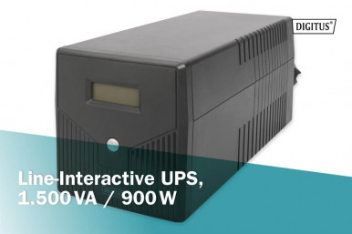 Джерело безперебійного живлення UPS LINE-INTERACTIVE 1500VA 900W DN-170075 ASSMANN-7-зображення