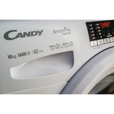 Прально-сушильна машина Candy фронтальна, 6(4)кг, 1400, A, 45.4см, дисплей, інвертор, білий-13-зображення