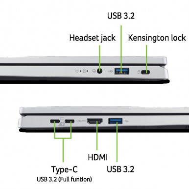 Ноутбук Acer Aspire Go 14 AG14-32P-39ZR (NX.J3QEU.005) Pure Silver-17-зображення