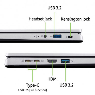 Ноутбук Acer Aspire Go 14 AG14-71P-5950 (NX.J4QEU.002) Pure Silver-13-зображення