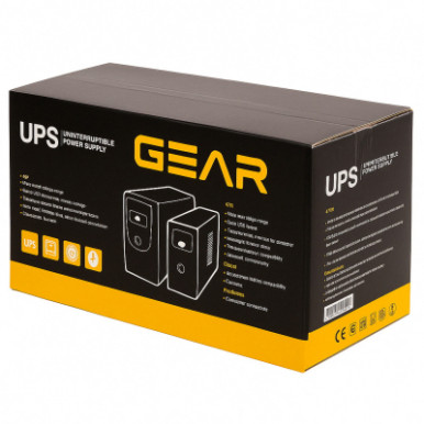 Пристрій безперебійного живлення GEAR GU-2000PLCD-6-зображення