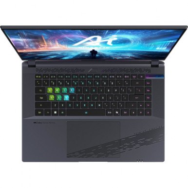 Ноутбук AORUS 16X 16.0 QHD 165Hz, Intel i7-13650HX, 16GB, F1TB, NVD4070-8, W11, черный-12-изображение