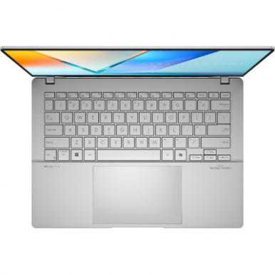 Ноутбук ASUS Vivobook S 14 M5406NA-QD080 14" WUXGA OLED, AMD R5-7535HS, 16GB, F512GB, UMA, NoOS, Сріблястий-10-зображення