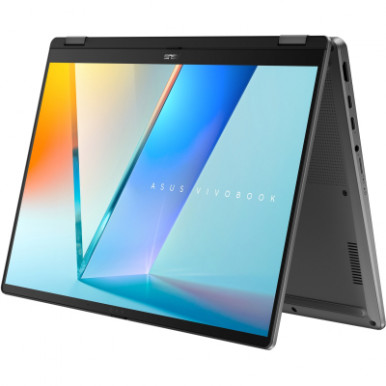 Ноутбук ASUS Vivobook Flip 14 TP3407SA-QL011W 14" WUXGA OLED, Intel Ultra 5 226V, 16GB, F512GB, UMA, Win11, Сірий-12-зображення