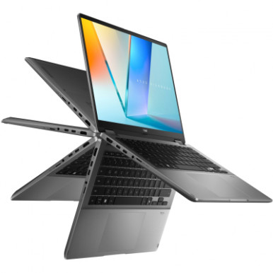 Ноутбук ASUS Vivobook Flip 14 TP3407SA-QL011W 14" WUXGA OLED, Intel Ultra 5 226V, 16GB, F512GB, UMA, Win11, Сірий-20-зображення