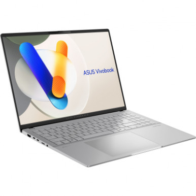 Ноутбук ASUS Vivobook S 16 M5606KA-RI014 16" 3K OLED, AMD AI 5 340, 16GB, F1TB, UMA, NoOS, Сріблястий-8-зображення