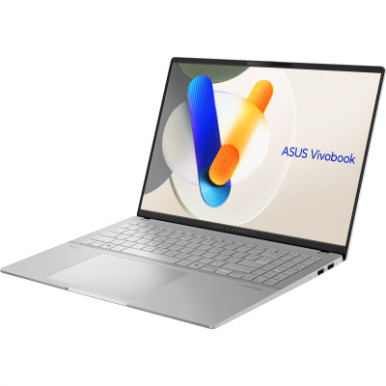 Ноутбук ASUS Vivobook S 16 M5606KA-RI014 16" 3K OLED, AMD AI 5 340, 16GB, F1TB, UMA, NoOS, Сріблястий-9-зображення