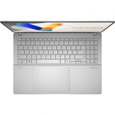 Ноутбук ASUS Vivobook S 16 M5606KA-RI014 16" 3K OLED, AMD AI 5 340, 16GB, F1TB, UMA, NoOS, Сріблястий-10-зображення