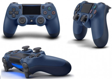 Геймпад бездротовий PlayStation Dualshock v2 Midnight Blue-1-зображення