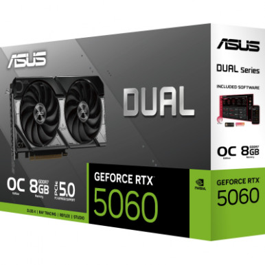 Відеокарта ASUS GeForce RTX5060 8Gb DUAL OC (DUAL-RTX5060-O8G)-17-зображення