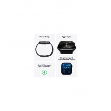 Смарт-годинник Apple Watch Series 10 GPS 46мм Jet Black Alum Ink Sp/Loop (MWWR3QH/A)-11-зображення