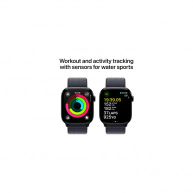 Смарт-годинник Apple Watch Series 10 GPS 46мм Jet Black Alum Ink Sp/Loop (MWWR3QH/A)-12-зображення