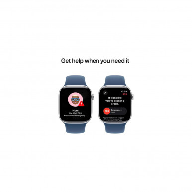 Смарт-годинник Apple Watch Series 10 GPS 42mm Silver Alum Denim Sp/b - S/M (MWWA3QH/A)-14-зображення
