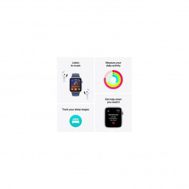 Смарт-годинник Apple Watch SE 2024 GPS 44mm Starlight Alum Starlight Sp/b - M/L (MXEV3QH/A)-9-зображення